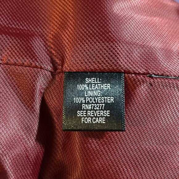 Vintage Y2K Croft & Barrow Short Black Leather Zip Up Jacket~M~ - Picture 7 of 7